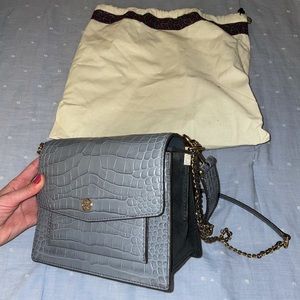 Tory Burch Robinson Embossed Shoulder Bag